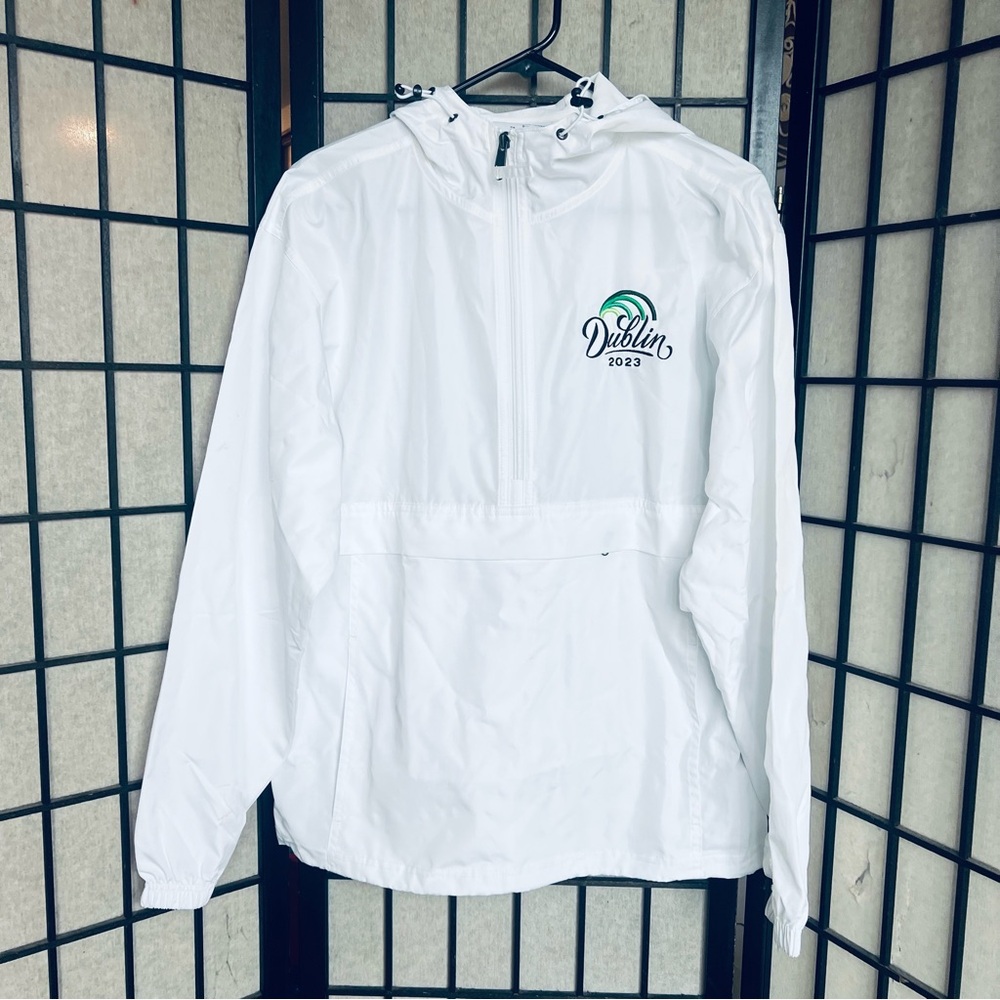 Champion jacket anorak windbreaker 1/4 zip sz S